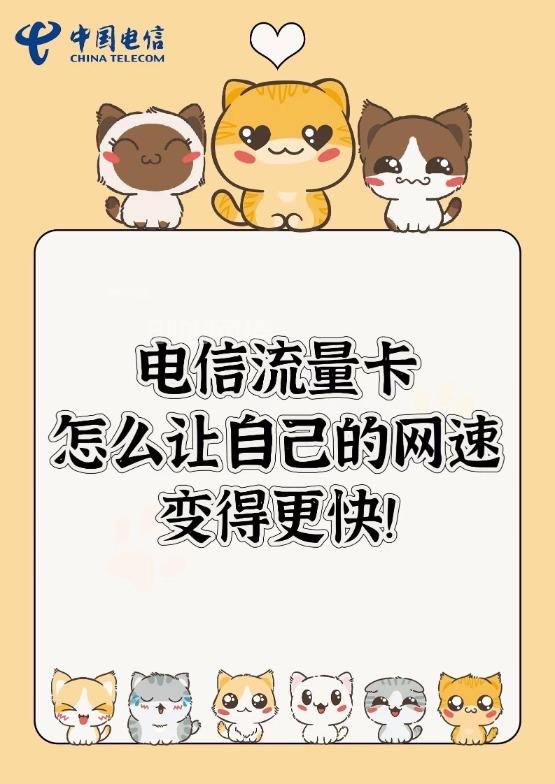 电信流量卡，怎么让自己的网速变得更快！