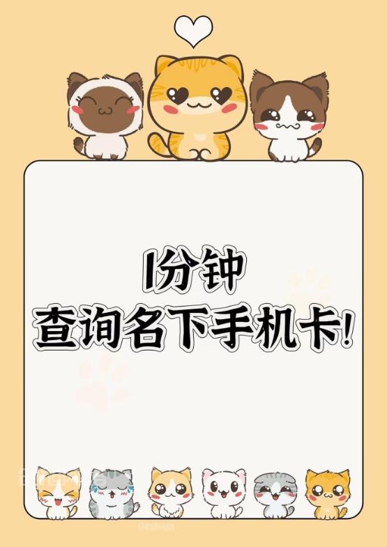 如何查询名下有多少张手机卡？